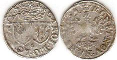 монета Лотарингия 2 денье 1625-1634