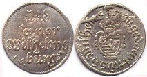 монета Саксен-Веймар драйер (3 пфеннига) 1658