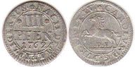 монета Брауншвейг-Вольфенбюттель 4 пфеннига 1762