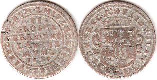 монета Бранденбург 2 грошена 1656