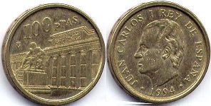 монета Испания 100 песет 1994