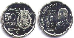 монета Испания 50 песет 1998