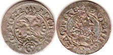 монета Богемия 3 крейцера 1622
