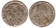 монета Австрия 1 крейцер 1752