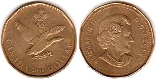монета Канада 1 доллар 2006