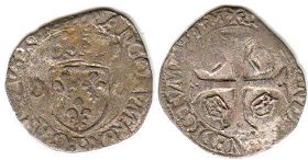 монета Франция дузен 1594