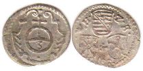 монета Саксен-Веймар драйер (3 пфеннига) 1658