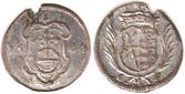 монета Саксония 1 пфенниг 1684