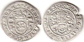 монета Эрфурт 1/24 талера 1622