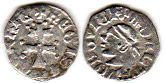 монета Венгрия денар без даты (1342-1382)