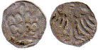 монета Польша денарий 1434-1444