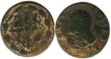 монета Испания 8 мараведи 1813