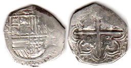 монета Испания 1 реал без даты (1588)
