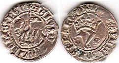 монета Кастилия и Леон бланка 1379-1390