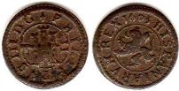 монета Испания 2 мараведи 1603
