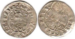 монета Зальцбург полбатцена (2 крейцера) 1532