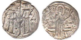 монета Болгария грош без даты (1331-1371)