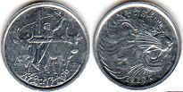 монета Эфиопия 1 цент 2004