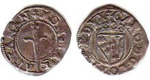 монета Лотарингия денье 1545-1608
