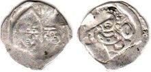 монета Регенсбург пфенниг без даты (1253-1290)