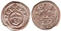 монета Магдебург 3 пфеннига 1622