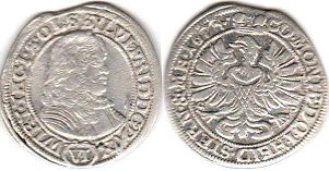монета Вюртемберг-Эльс 6 крейцеров 1674