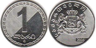 монета Грузия 1 лари 2005