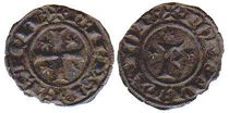 монета Сицилия денар без даты (1197-1250)