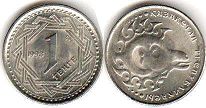 монета Казахстан 1 тенге 1993