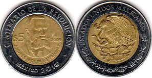 монета Мексика 5 песо 2009