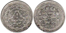 монета Непал 50 пайсов 1987