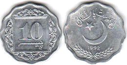 монета Пакистан 10 пайсов 1992