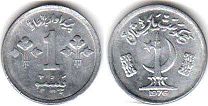 монета Пакистан 1 пайса 1976