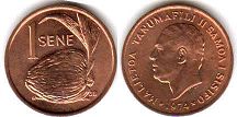 монета Самоа 1 сене 1974