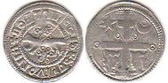 монета Славония денар без даты (1235-1270)