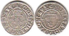 монета Швеция 1 эре 1634