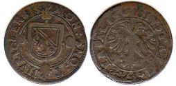 монета Цюрих 1 шиллинг без даты (1639-1641)