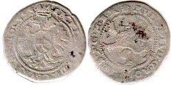 монета Богемия 3 крейцера 1593