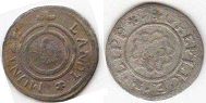монета Липпе-Детмольд 1/6 мариенгроша без даты (1666-1697)
