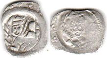 монета Регенсбург пфенниг без даты (1247–1260)
