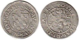 монета Пфальц полбатцена (2 крейцера) 1525