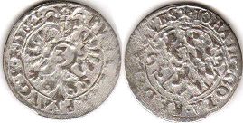 монета Пфальц 3 крейцера 1599