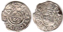 монета Корвей 1/24 талера 1614