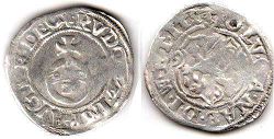 монета Нассау полбатцена (2 крейцера) 1593