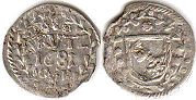 монета Вормс 1 крейцер 1681