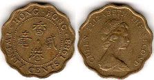 монета Гонконг 20 центов 1983