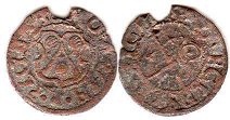 монета монета Рига шиллинг 1538