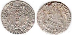 монета Данциг (Гданьск) 1 грош 1626