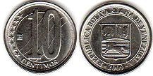 монета Венесуэла 10 сентимо 2007