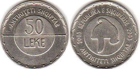 монета Албания 50 лек 2003